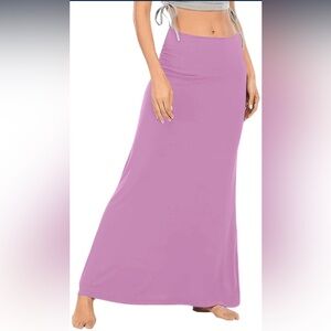 Lyaner,S, Lavender Chic Maxi bodycon Skirt,NEW, 95% Rayon & 5% Spandex